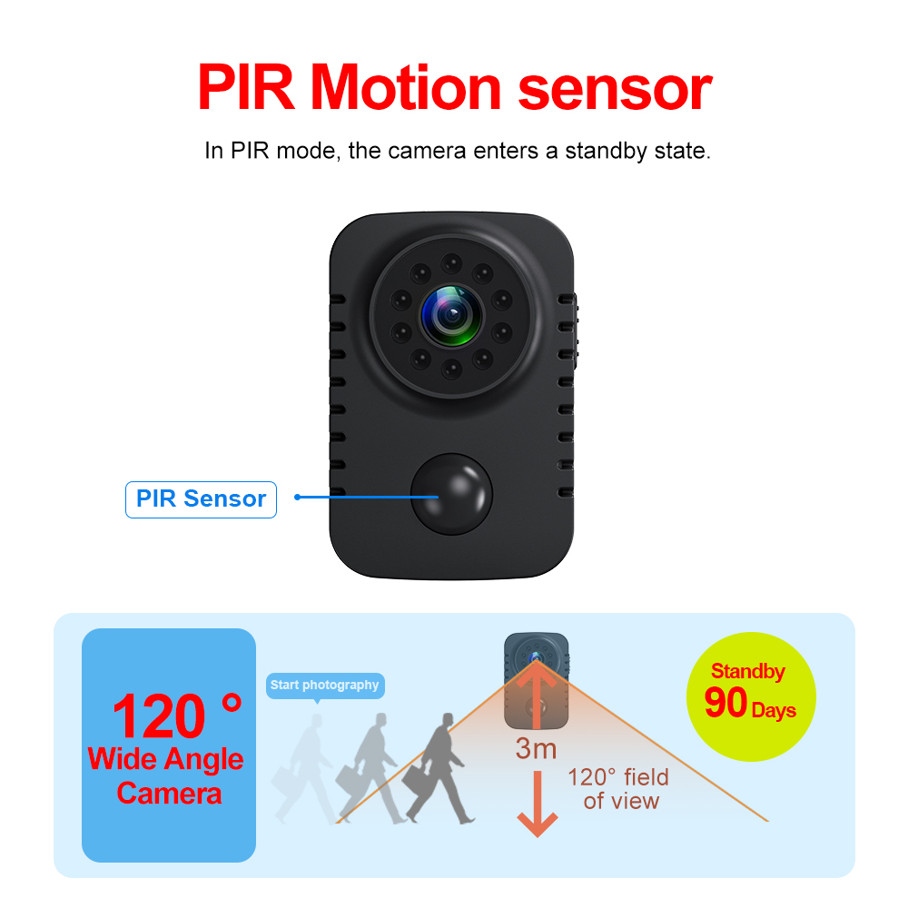 MD29 Body Camera 1080P PIR Cam