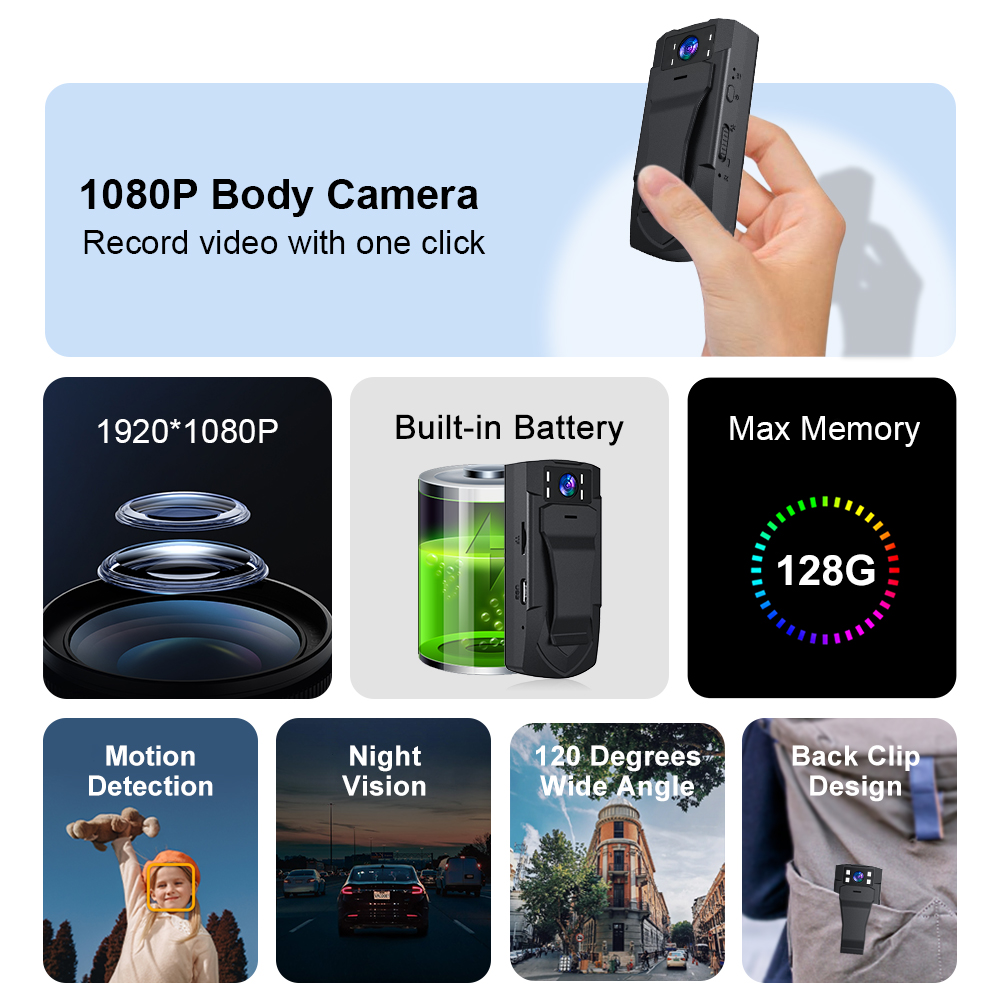 MD33 Body Recording Video Camera