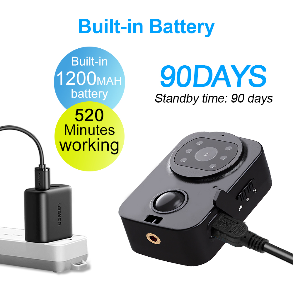 PD01 Waterproof Body Camera 1080P PIR Camera