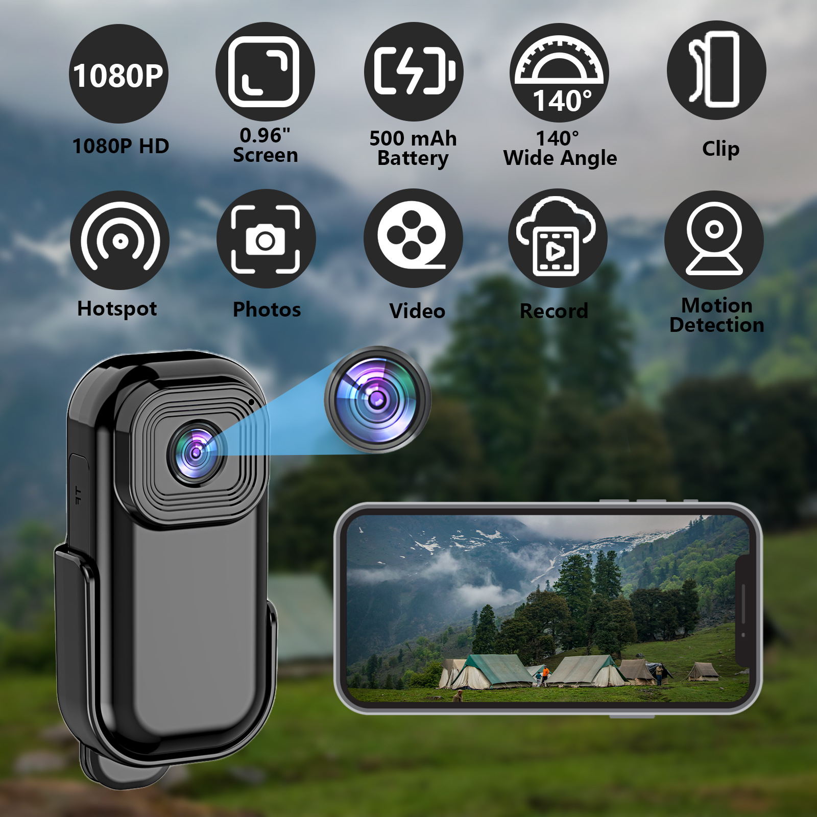 Portable Wearable Mini Camcorders