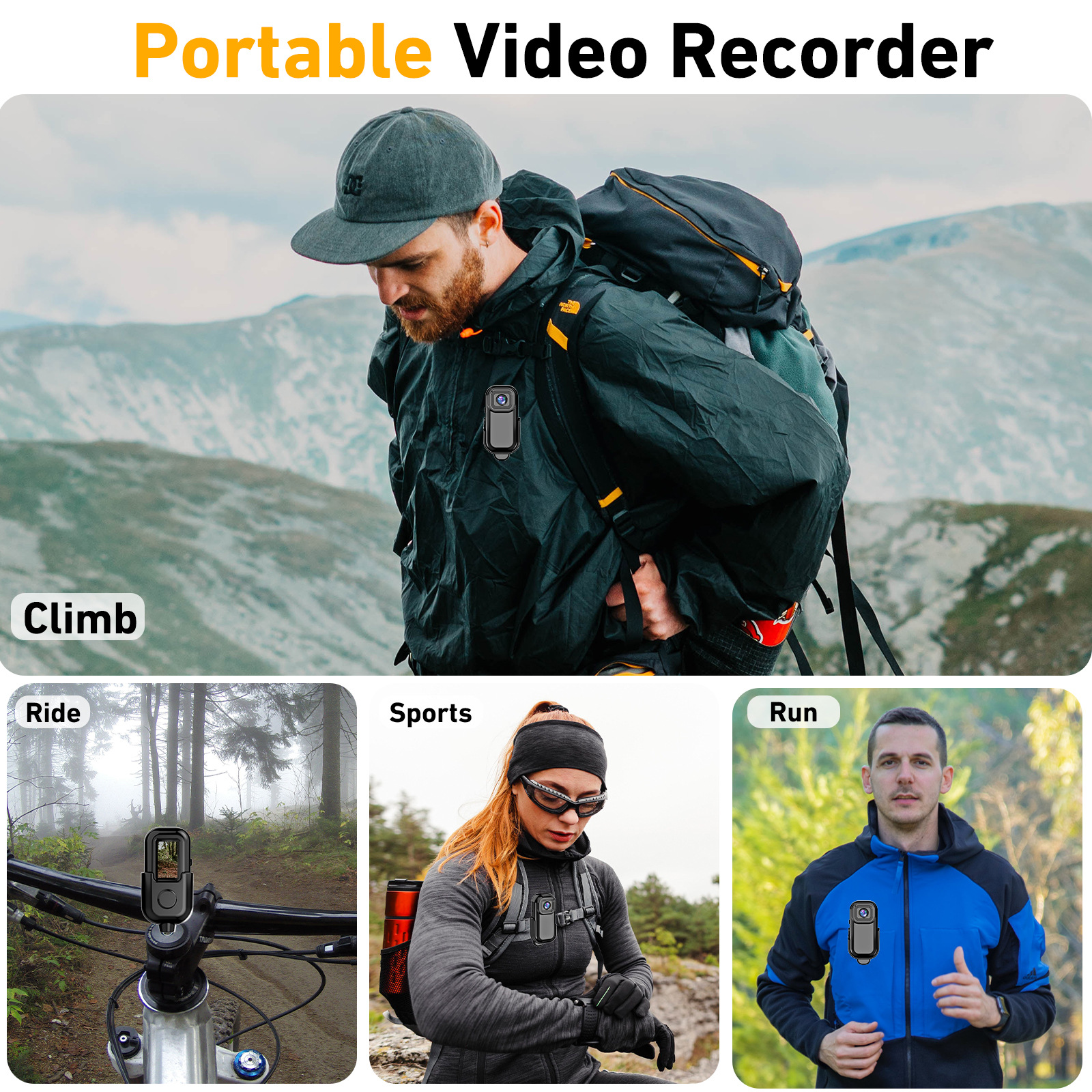 Portable Wearable Mini Camcorders