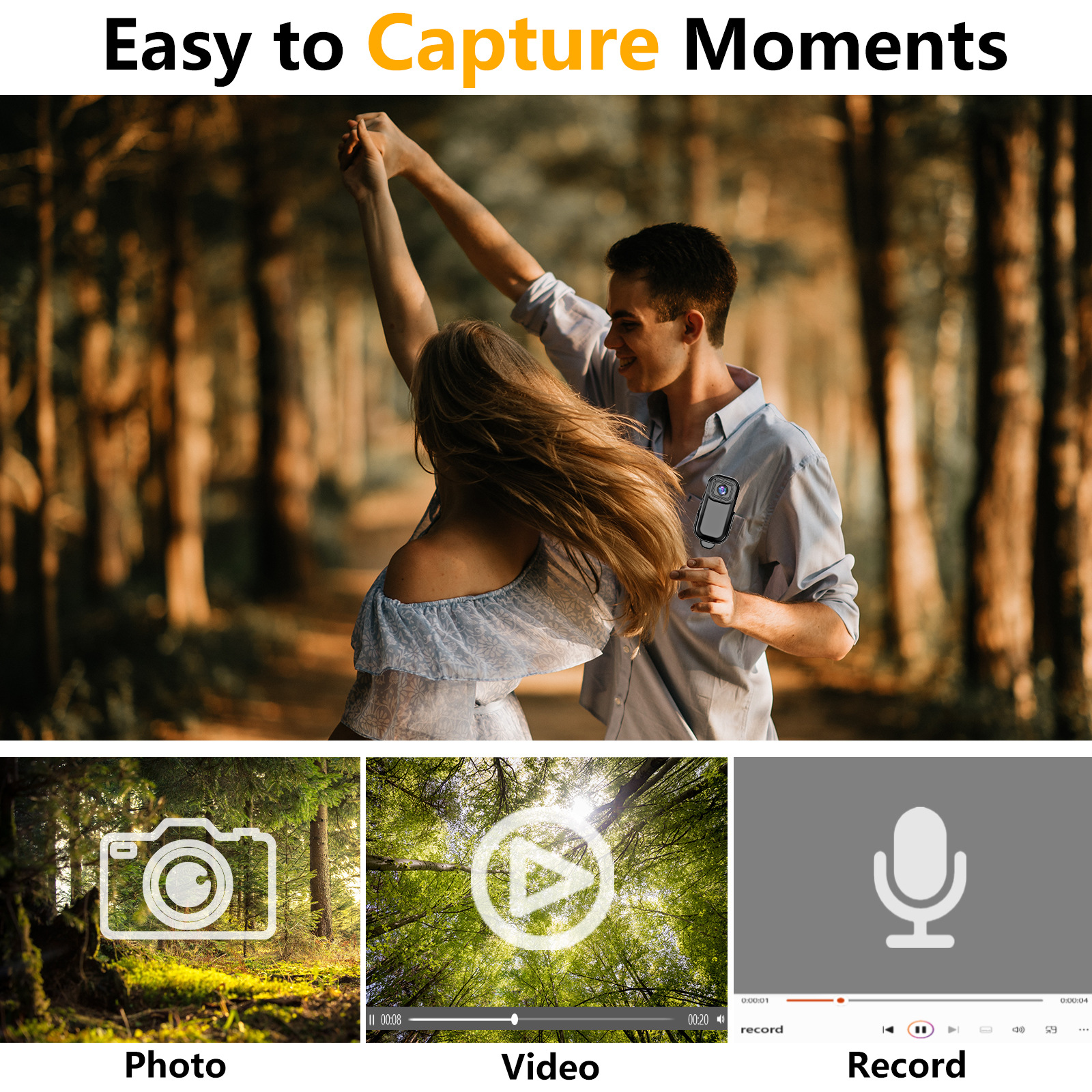 Portable Wearable Mini Camcorders